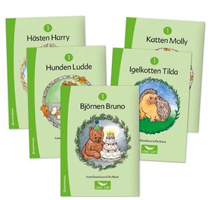 ISBN 9789144090542 Läsa Lätt 1, fem olika böcker