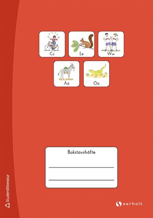 ISBN 9789144091174 Bokstavshäfte Röd - 10-pack