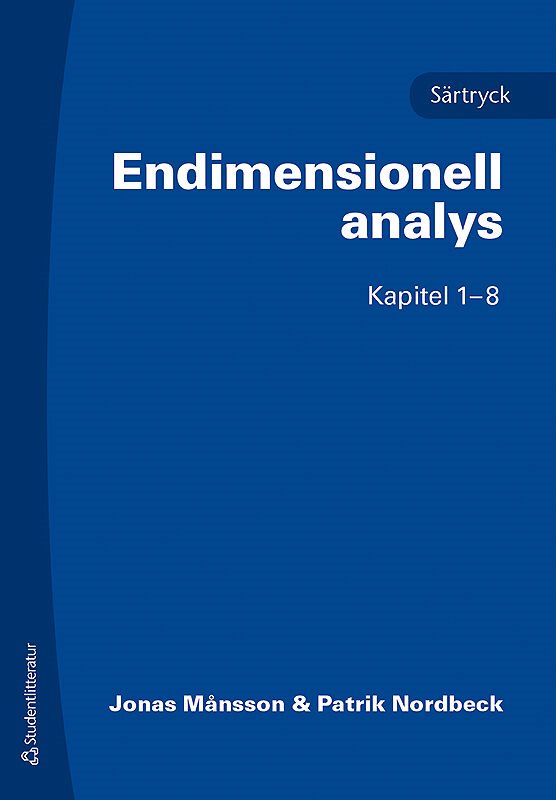 ISBN 9789144104676 Särtryck ur Endimensionell analys