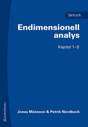 ISBN 9789144104676 Särtryck ur Endimensionell analys
