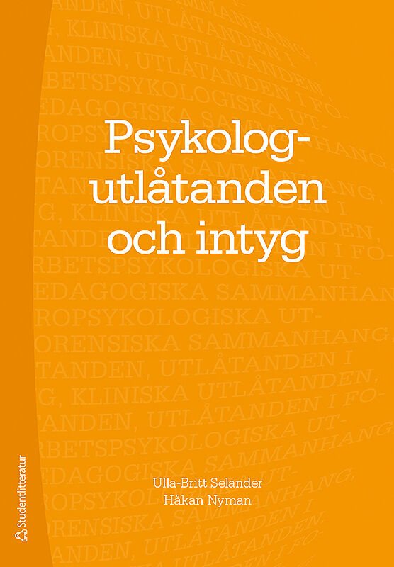ISBN 9789144120201 Psykologutlåtanden och intyg