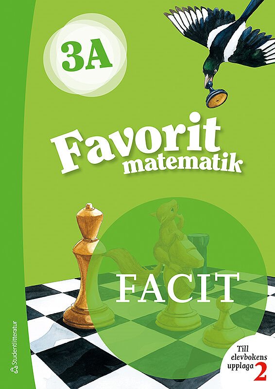 ISBN 9789144128238 Favorit matematik 3A Facit till uppl. 2, 5-pack