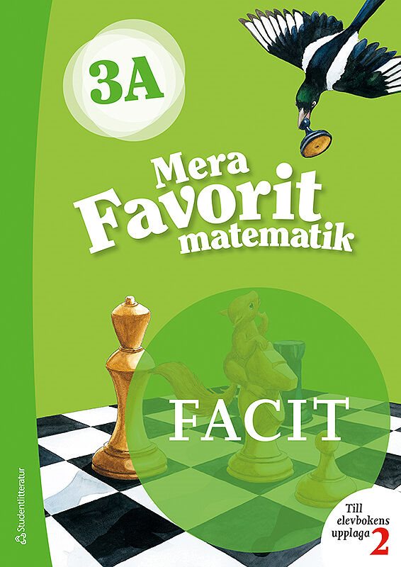 ISBN 9789144128245 Mera Favorit matematik 3A Facit till uppl.2, 5-pack