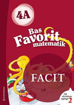 ISBN 9789144128276 Bas Favorit matematik 4A Facit till uppl.2, 5-pack
