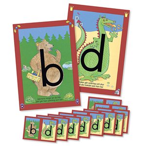 ISBN 9789144128733 b- och d-planscher (inkl. 10 småkort)