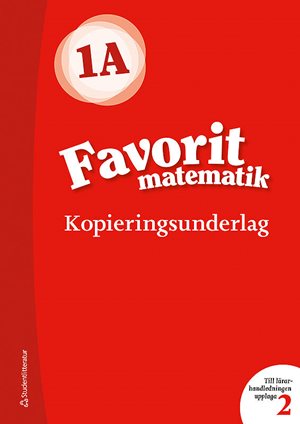ISBN 9789144131993 Favorit matematik 1A Kopieringsunderlag