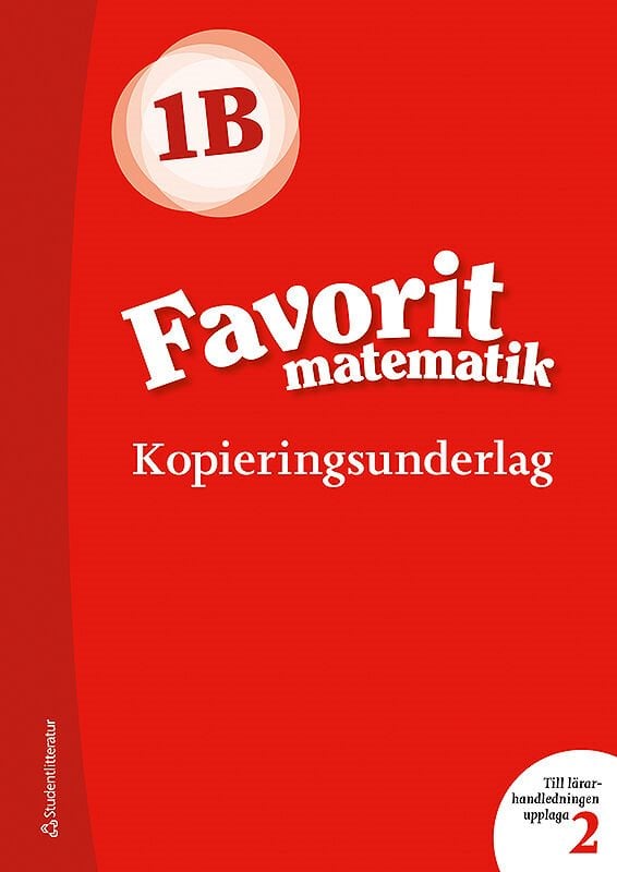 ISBN 9789144132006 Favorit matematik 1B, Kopieringsunderlag
