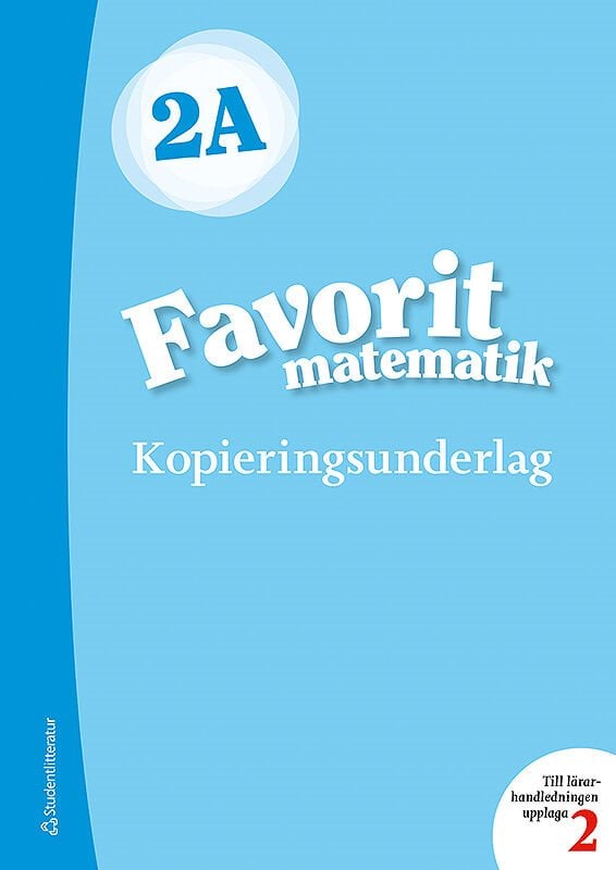 ISBN 9789144132013 Favorit matematik 2A Kopieringsunderlag