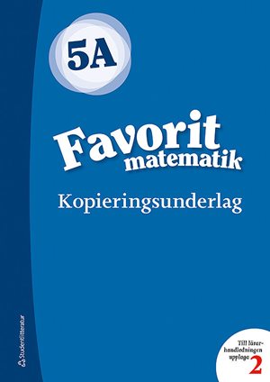 ISBN 9789144132075 Favorit matematik 5A Kopieringsunderlag