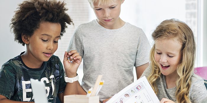 Elever på lågstadiet