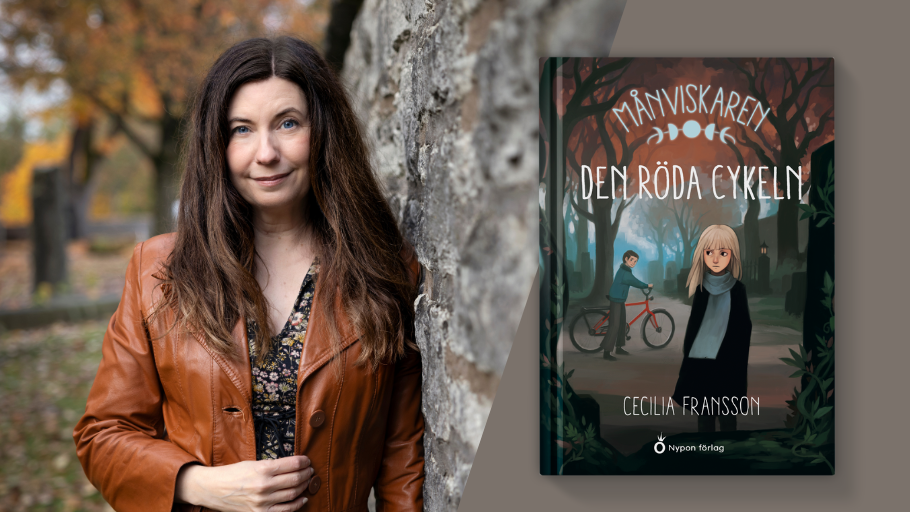 Författaren Cecilia Fransson och hennes nya bok Månviskaren