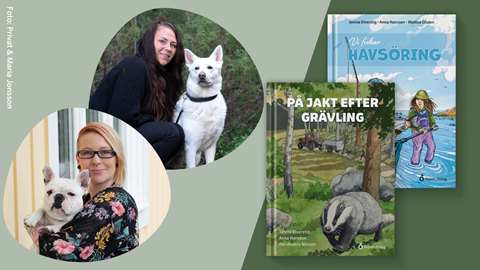 Anna Hansson och Jennie Elverstig tillsammans med sina två boknyheter