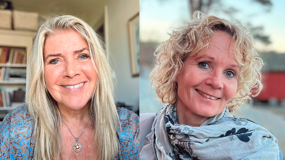 Susanne Bergman och Camilla Blomqvist, författare till Uppskattande samtalskonst