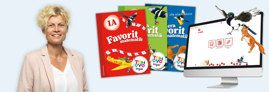 Marie Delshammar, läromedelsutvecklare för Favorit matematik