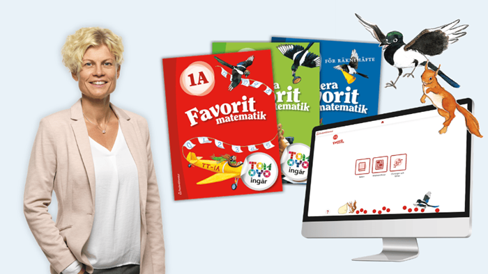 Marie Delshammar, läromedelsutvecklare för Favorit matematik