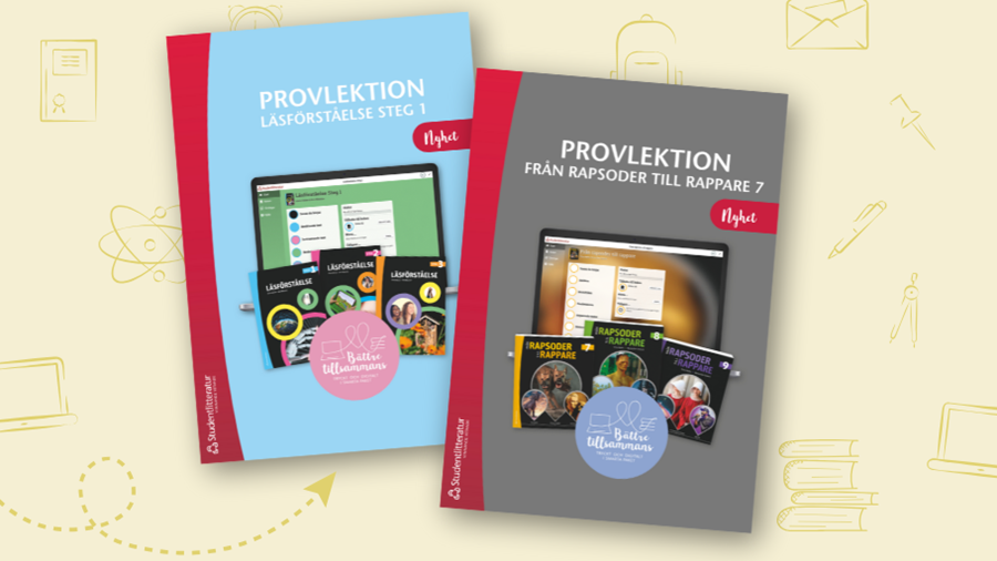 Provlektion i svenska - ladda ner kostnadsfritt och prova Från rapsoder till rappare och Läsförståelse Steg