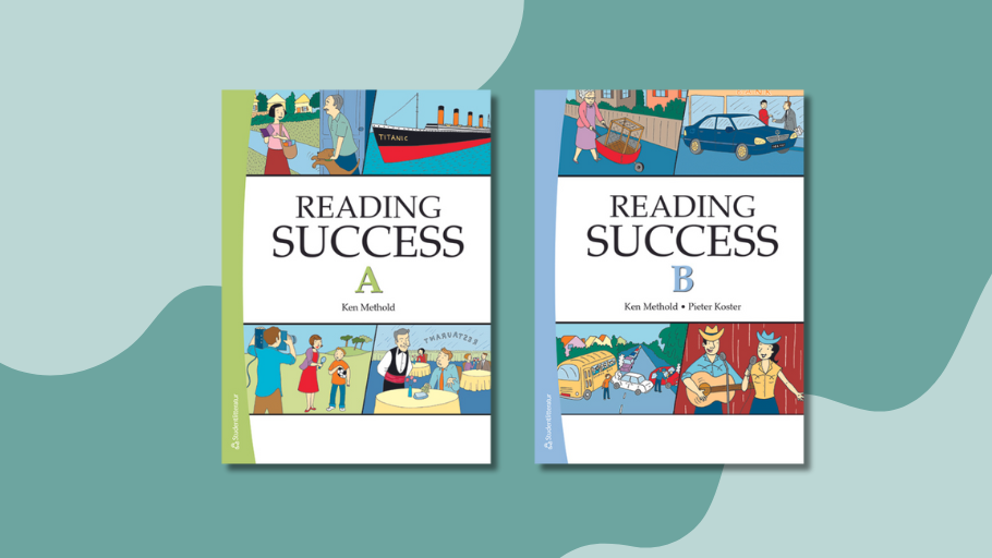 Omslag till Reading Success, en bok med 30 kapitel som tränar engelsk läsförståelse, ordförråd och erbjuder ljudstöd.