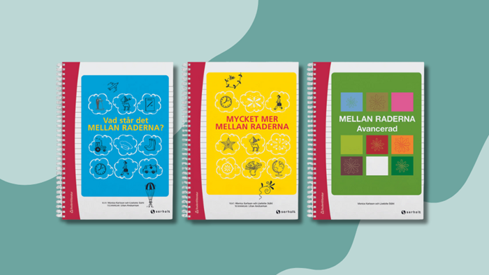 Mellan raderna är en omtyckt serie kopieringsunderlag som tränar inferensläsning. Kopieringsunderlagen innehåller texter inom olika teman.