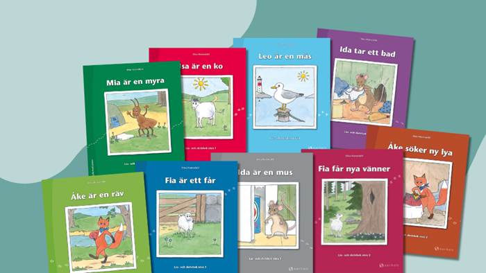 Läs- och skrivbok är en serie som passar mycket bra till den första lästräningen.