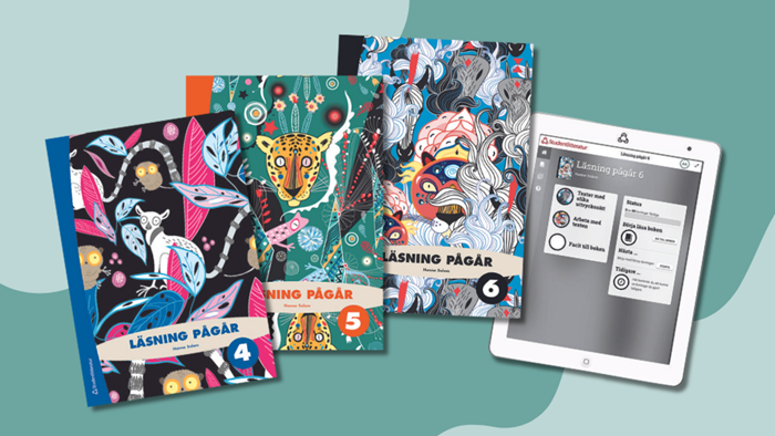 Läsning pågår, en serie för mellanstadiet som tränar läsförståelse med texter och uppgifter i olika nivåer.