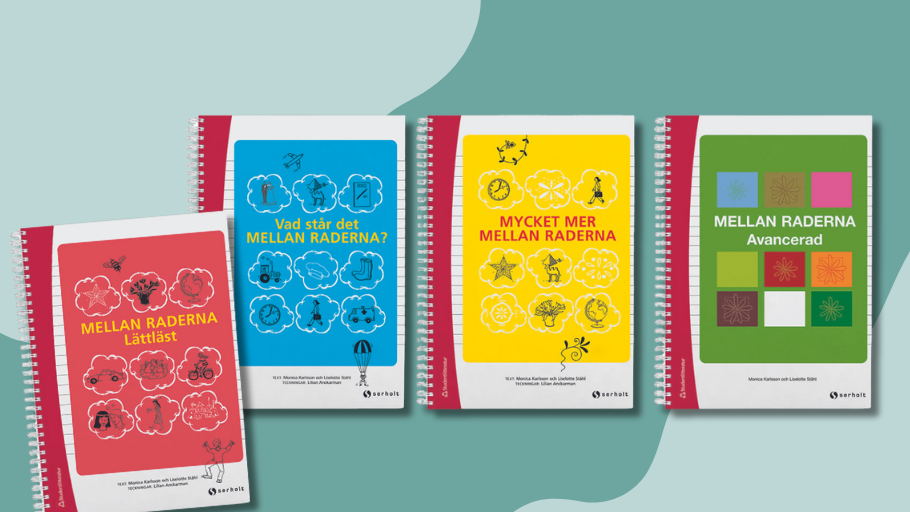 Mellan raderna är en serie kopieringsunderlag som tränar inferensläsning med texter och frågor av olika svårighetsgrad.