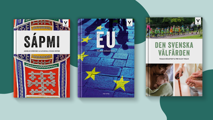 Omslag av serien Vilja veta, lättlästa faktaböcker om aktuella ämnen, lämpliga för undervisning och för vuxna som söker lättillgänglig fakta.