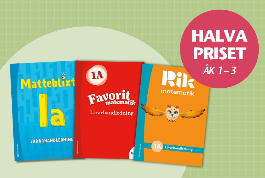 Lärarpaket åk 1–3 halva priset