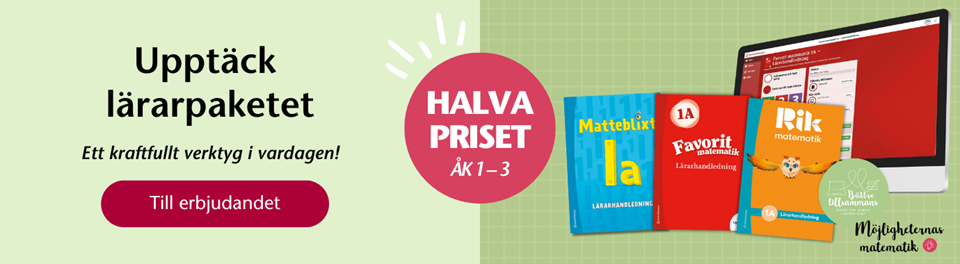 Halva priset på lärarpaket åk 1–3