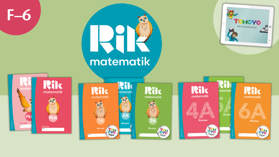 Rik matematik läromedel för F–6