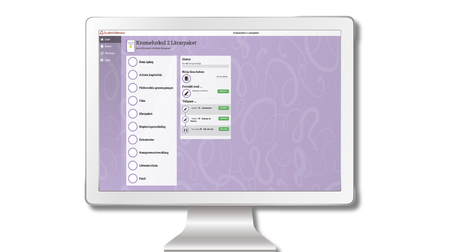 Här kan du prova digitalt demo av lärarhandledningen i Krumelurkul 2.