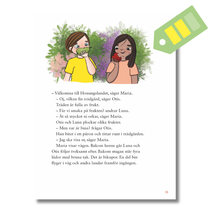 Utdrag ur läseboken läsa mera i Krumelurkul 3, läsebok på andra nivån.