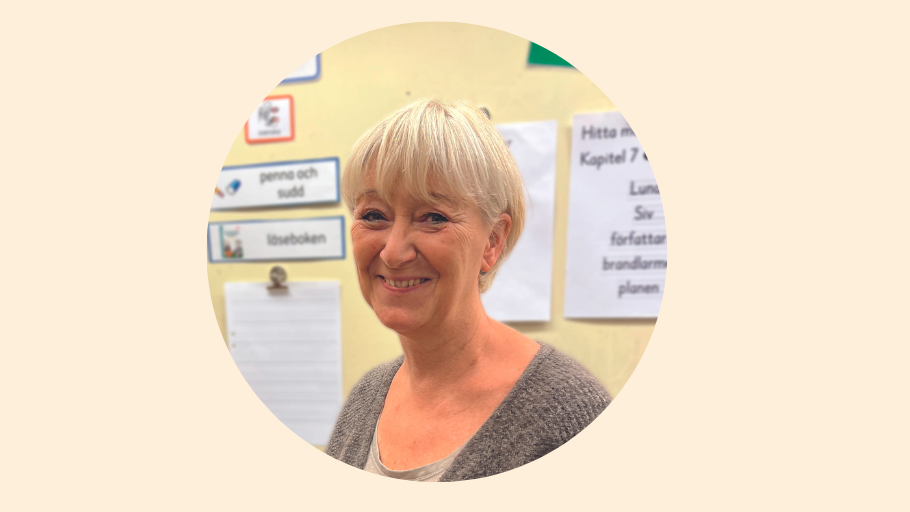 Sussane Barregren, lärare som använder Krumelurkul 1-3 och som svarar på tre snabba frågor om serien.