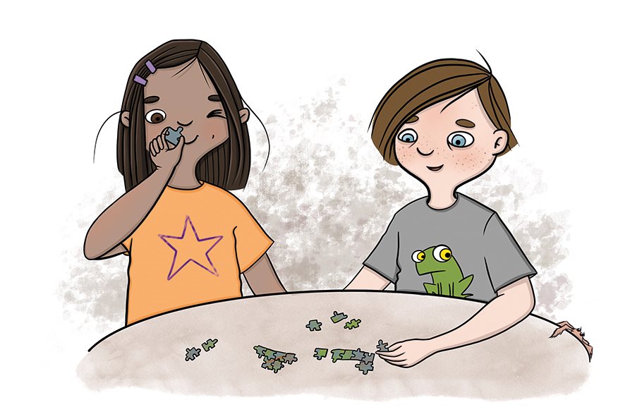 Luna, Otis och spindeln Siv