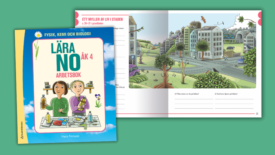 Lära NO åk 4 arbetsbok uppslag