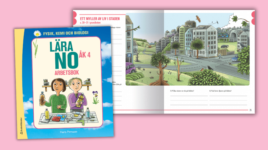Lära NO åk 4 arbetsbok uppslag