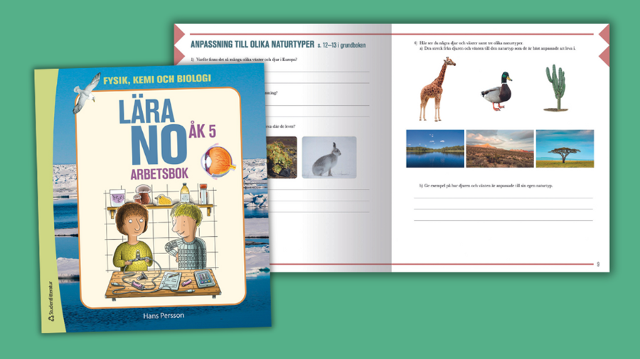 Lära NO åk 5 arbetsbok uppslag