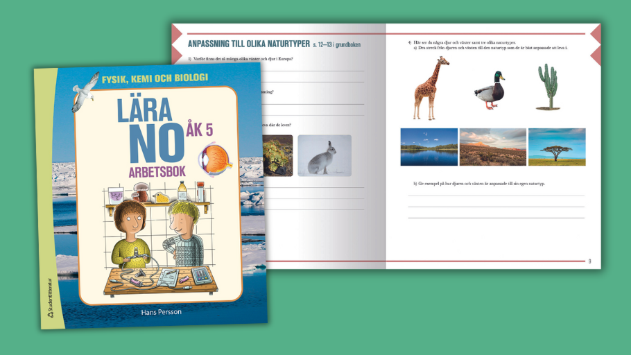 Lära NO åk 5 arbetsbok uppslag