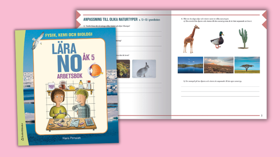 Lära NO åk 5 arbetsbok uppslag