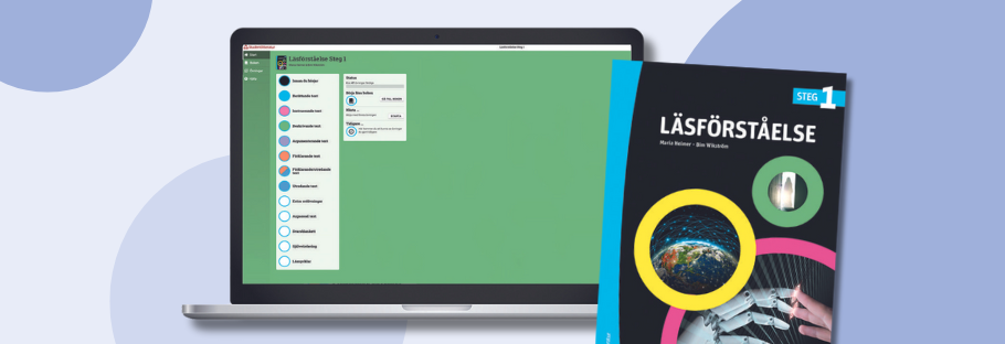 Läsförståelse steg 1 – elevpaket med tryckt bok och elevlicens 