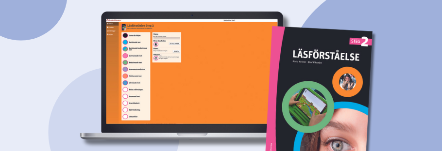 Läsförståelse steg 2 – elevpaket med tryckt bok och elevlicens 