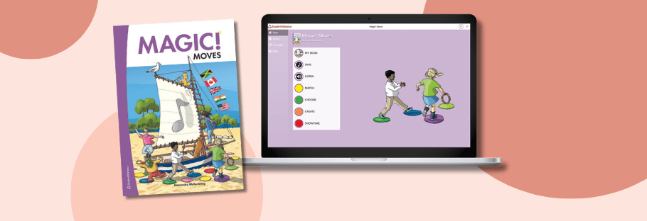 Magic! Moves – lekfullt engelskmaterial för F–1 med bok och digitala aktiviteter.