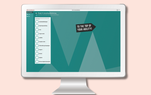 Peak 9 digital resurs innehåller material så som förberedda genomgångar, kopieringsunderlag och de förenklade Support-texterna för utskrift.