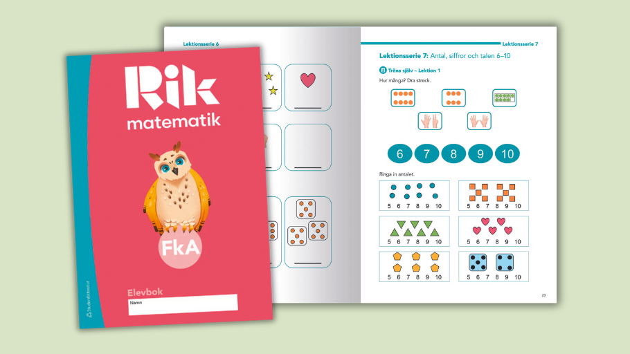 Rik matematik Fklass A omslag och uppslag