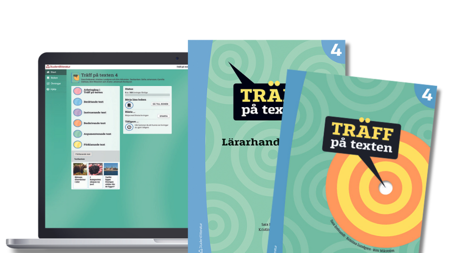 Träff på texten 4 – tryckt och digitalt läromedel