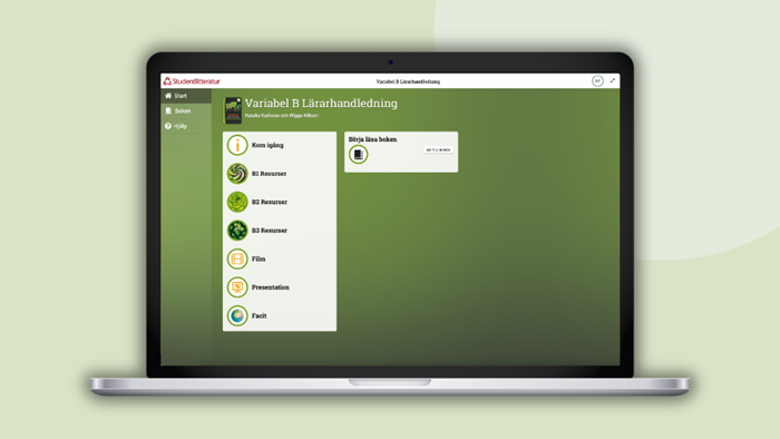 Variabel B lärarhandledning digital demo