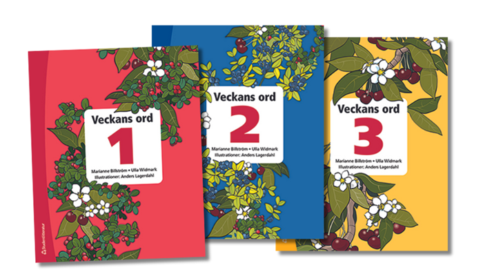 Veckans ord 1–3 – läromedel med stav och läsförståelse övningar. 